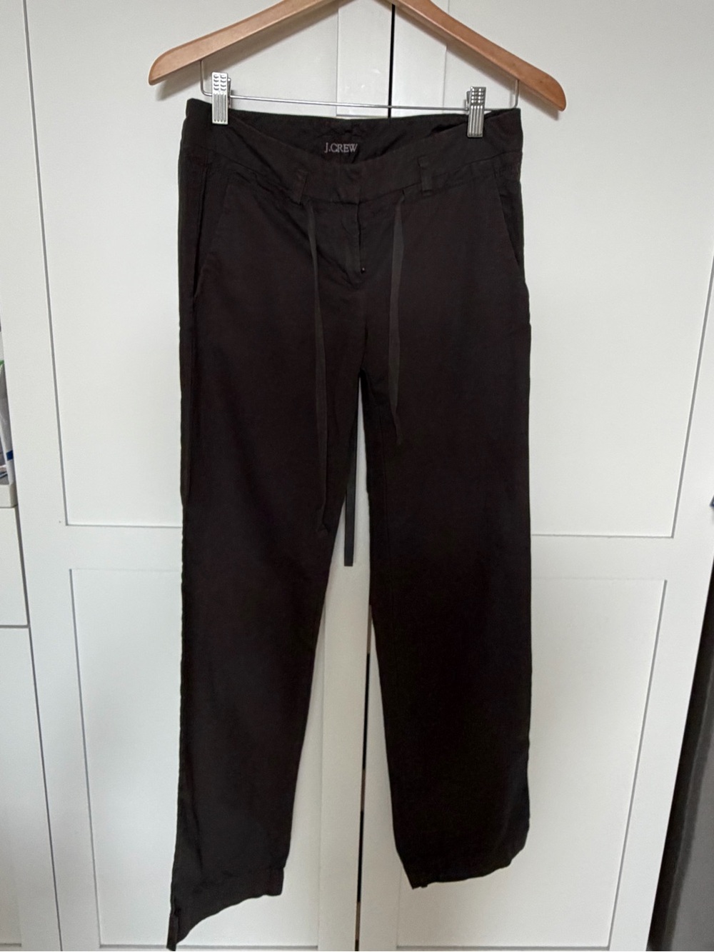 J. Crew Black Drawstring Chino Pants
